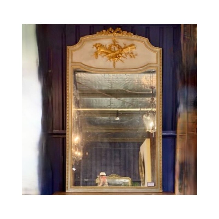 C19th French Louis XVI Style Trumeau Mirror 2200 X 1300