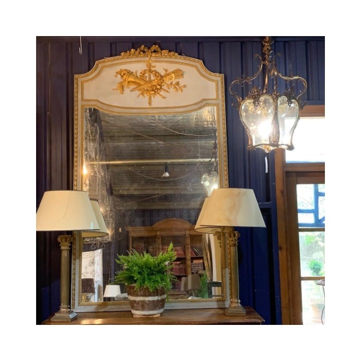 C19th French Louis XVI Style Trumeau Mirror 2200 X 1300