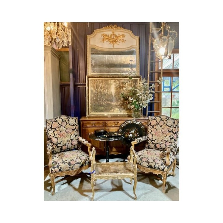 C19th French Louis XVI Style Trumeau Mirror 2200 X 1300