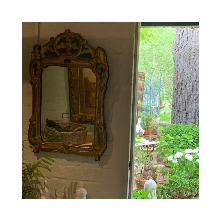 C18th Louis Period Mirror Gilded