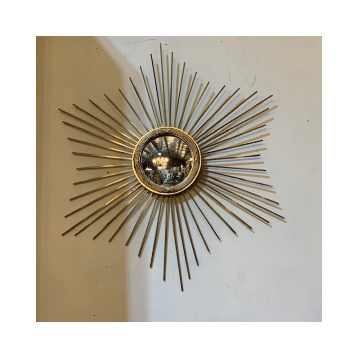 Pair Sunburst Mirrors French C1950