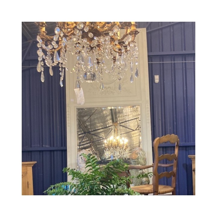 C19th French Painted Magnificent Trumeau Mirror 2680 X 1360