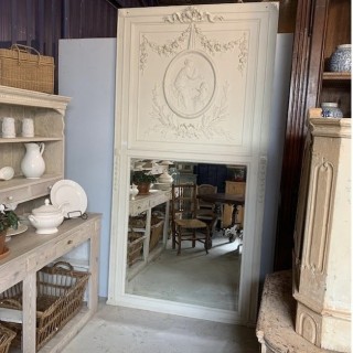 C19th French Painted Magnificent Trumeau Mirror 2680 X 1360