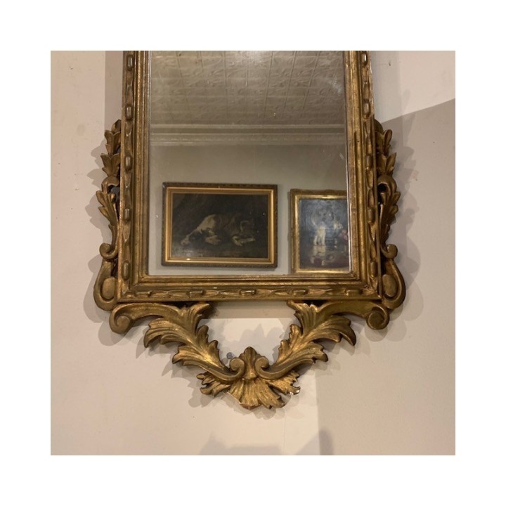 C19th Mirror French Louis XV Style Gilded