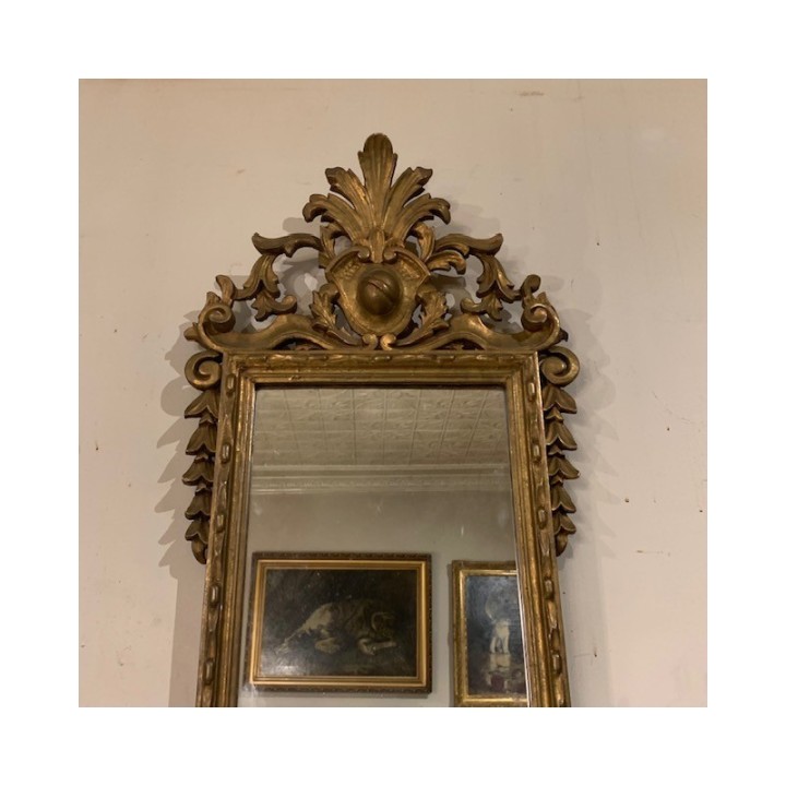 C19th Mirror French Louis XV Style Gilded