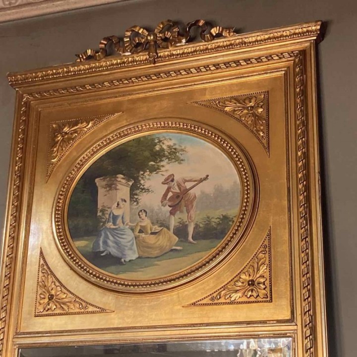 C1900 Trumeau Mirror