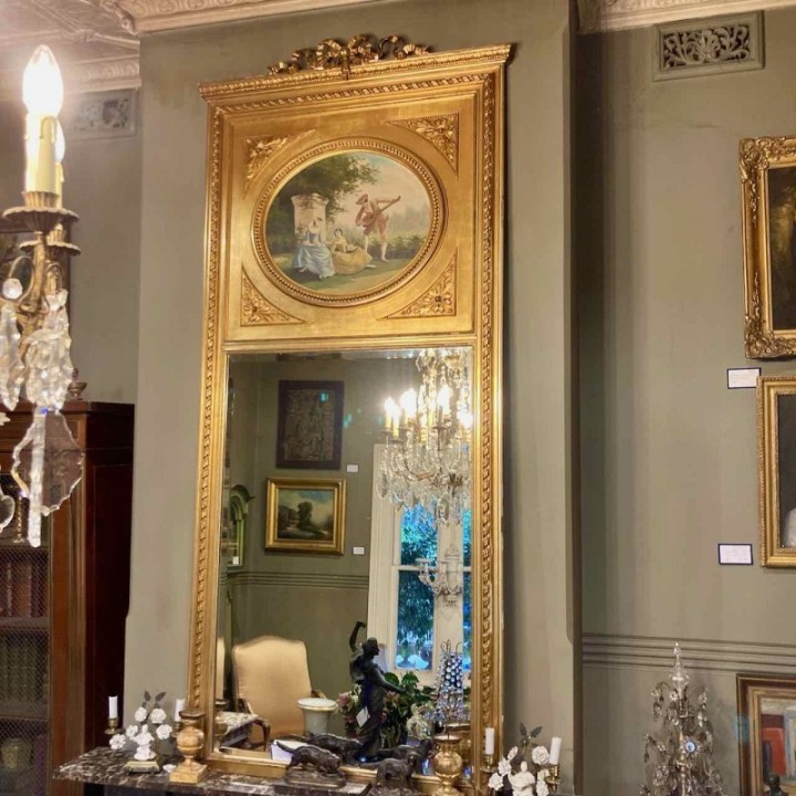 C1900 Trumeau Mirror