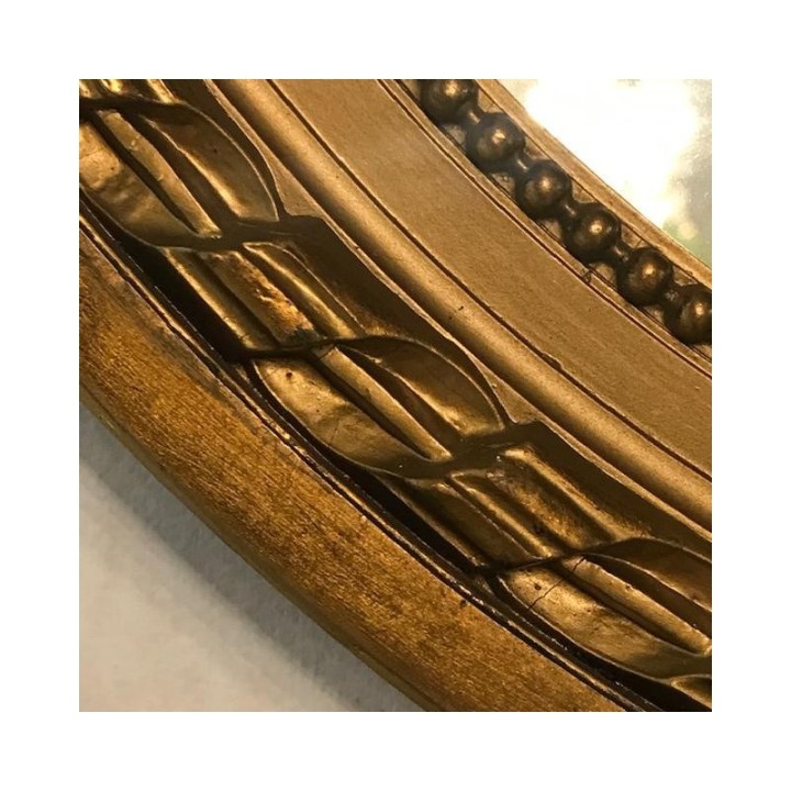 C1900 Oval Gilt Mirror