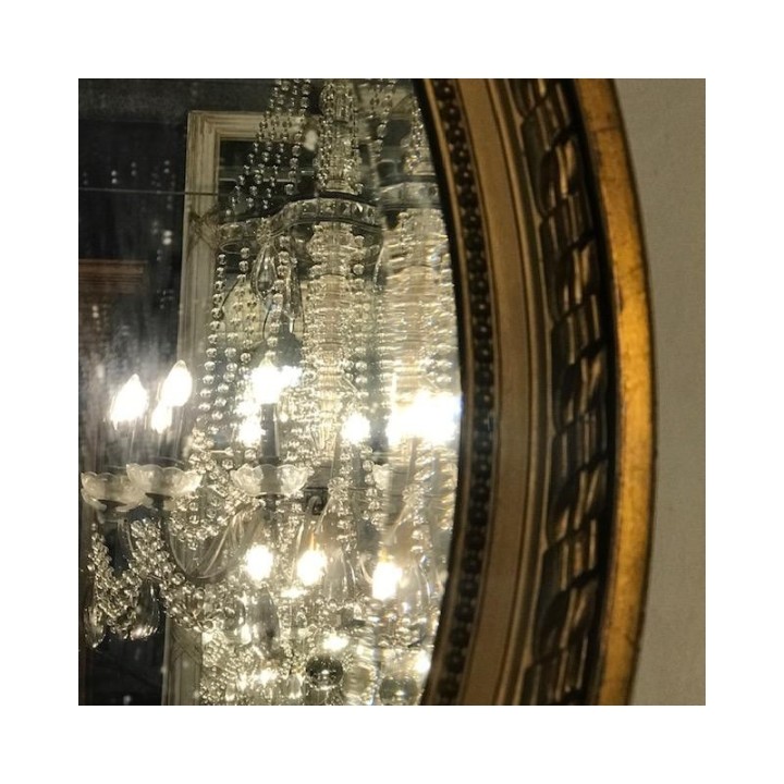 C1900 Oval Gilt Mirror