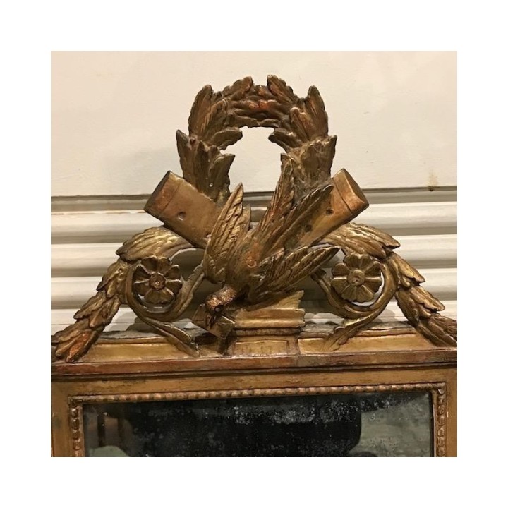 C18th French Gilded and Gesso Mirror,