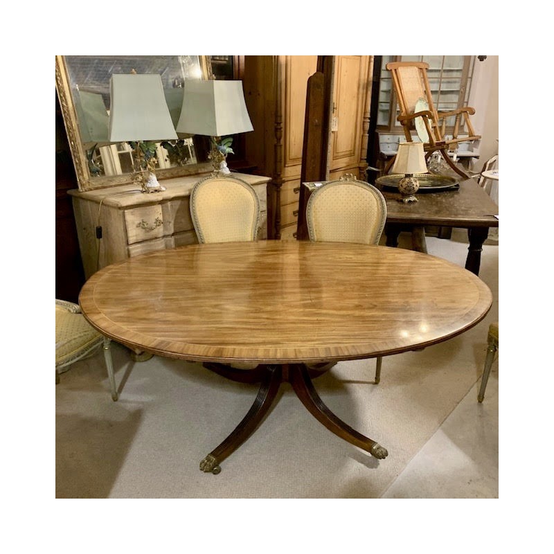 SOLD C19th Oval Dining Table Tilt Top C1860