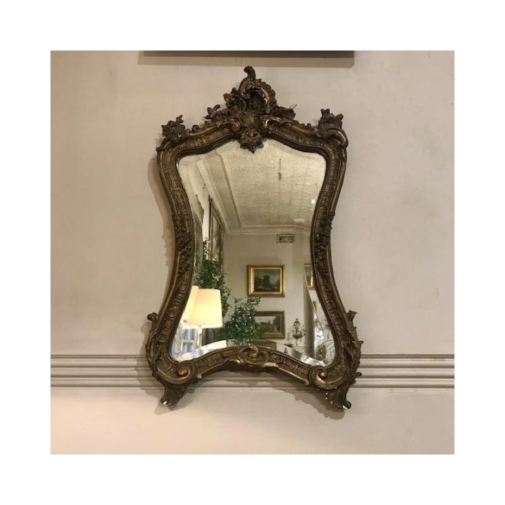 C19th French Gilded Louis XV Style Mirror