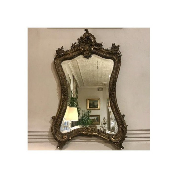 C19th French Gilded Louis XV Style Mirror