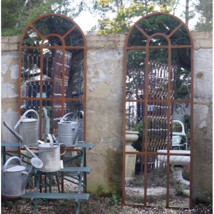 Tall French Style Arch Mirror