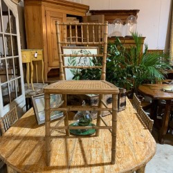 C1900 French Set of Faux Bamboo Chairs