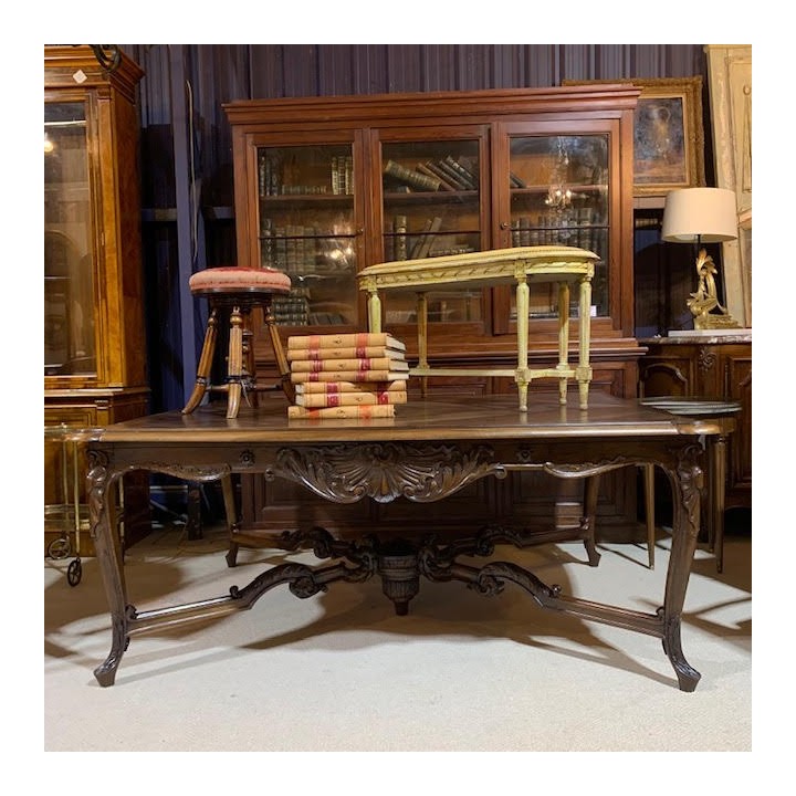 French Table Louis XV Style Table Walnut