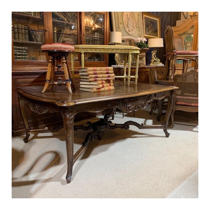 French Table Louis XV Style Table Walnut