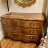 SOLD C18th Walnut Chest of Drawers French Transition Period