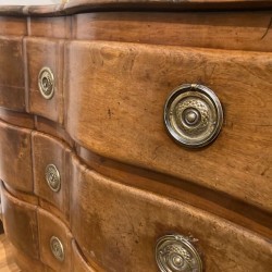 SOLD C18th Walnut Chest of Drawers French Transition Period