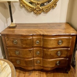 SOLD C18th Walnut Chest of Drawers French Transition Period