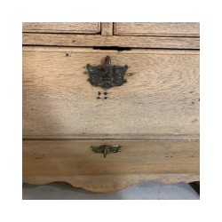 Antique Chest of Drawers Swedish Rococco Style Washed Oak