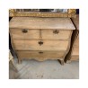 Antique Chest of Drawers Swedish Rococco Style Washed Oak