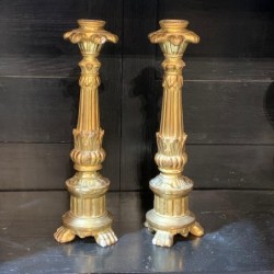 C18th Pair of Candleholders
