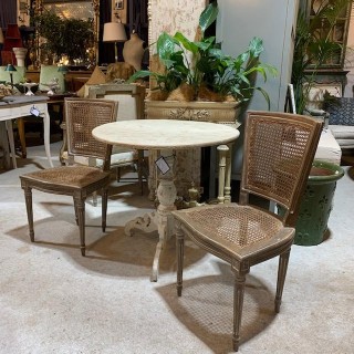 C1920 Pair of French Occasional Louis XVI Style Chairs