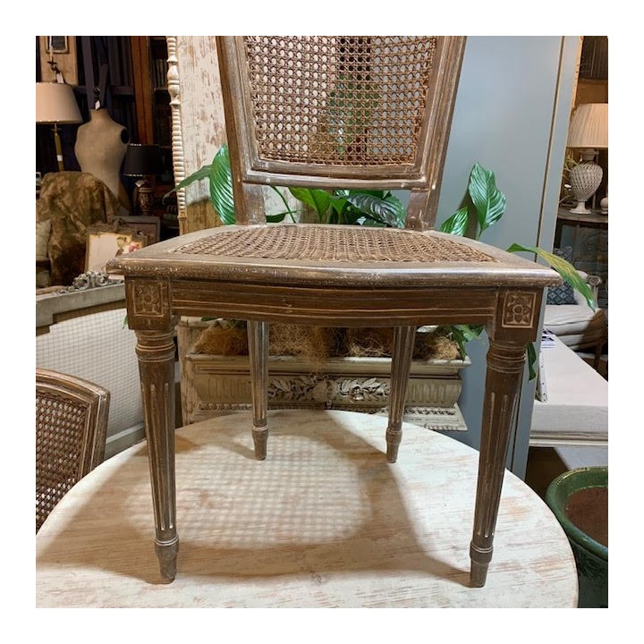 C1920 Pair of French Occasional Louis XVI Style Chairs