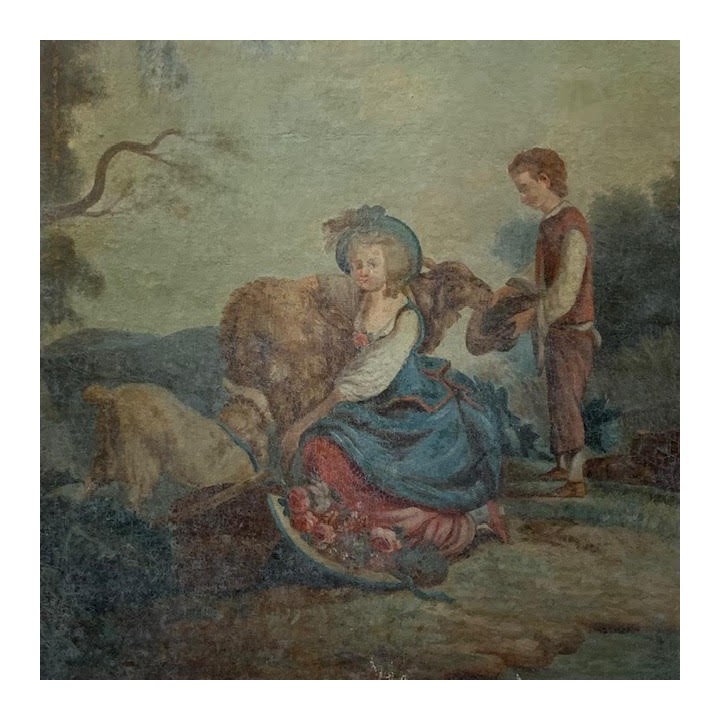Oil on Canvas Gallante Scene