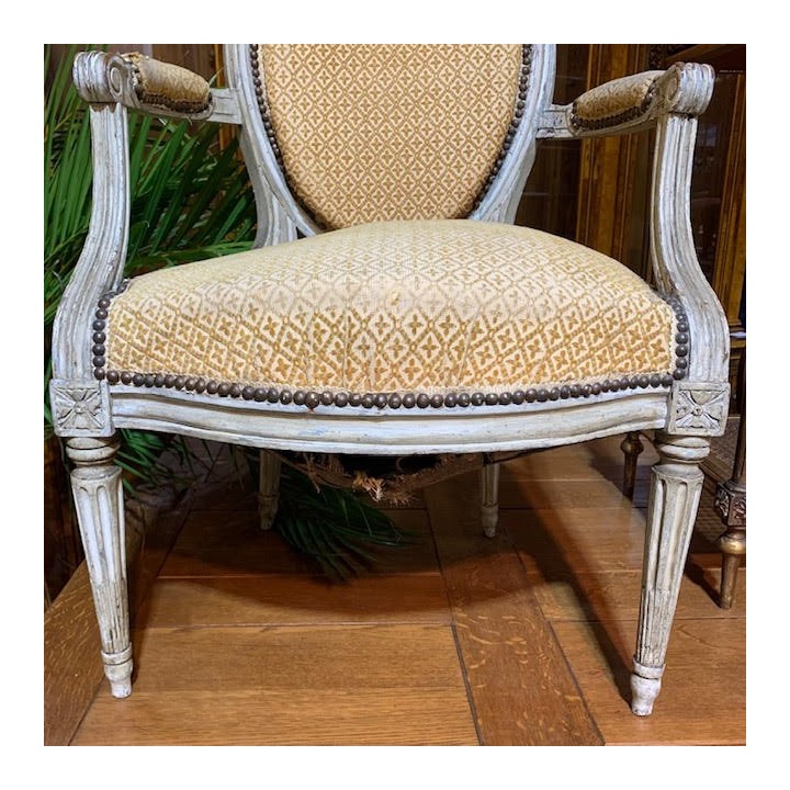 C1900 Pair of Fauteuils French Louis XVI Manner