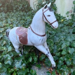 C1900 French Horse in Tin and Stand