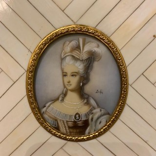 Miniature French Portrait C1900