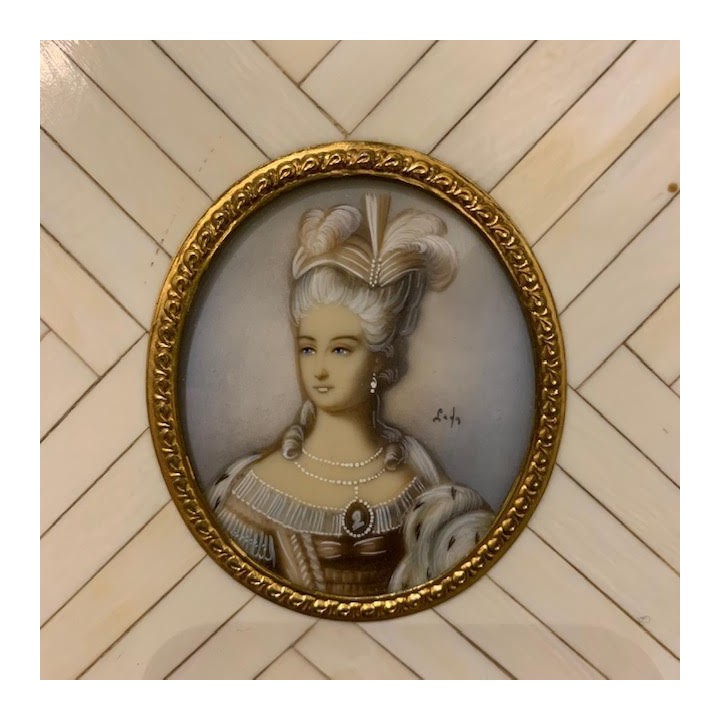 Miniature French Portrait C1900