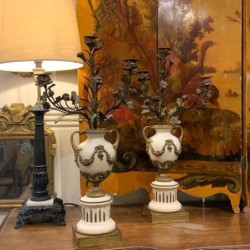 C19th Pair of Candleholder...