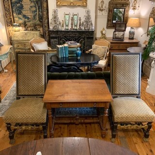 Pair of C18th Hall Chairs French