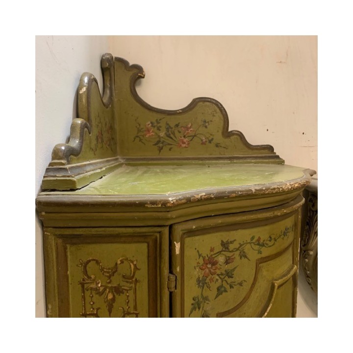 C18th Italian Corner Painted Finish 1250 x 520 x 750