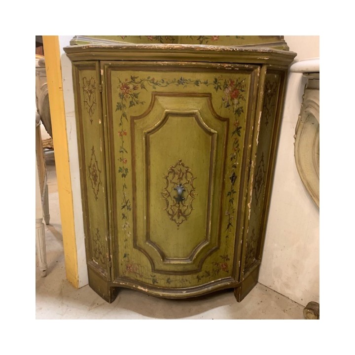 C18th Italian Corner Painted Finish 1250 x 520 x 750
