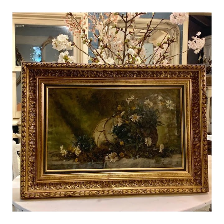 Still Life Oil on Canvas C1908 FRaymond