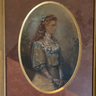 C1900 Portrait Water Colour Portrait