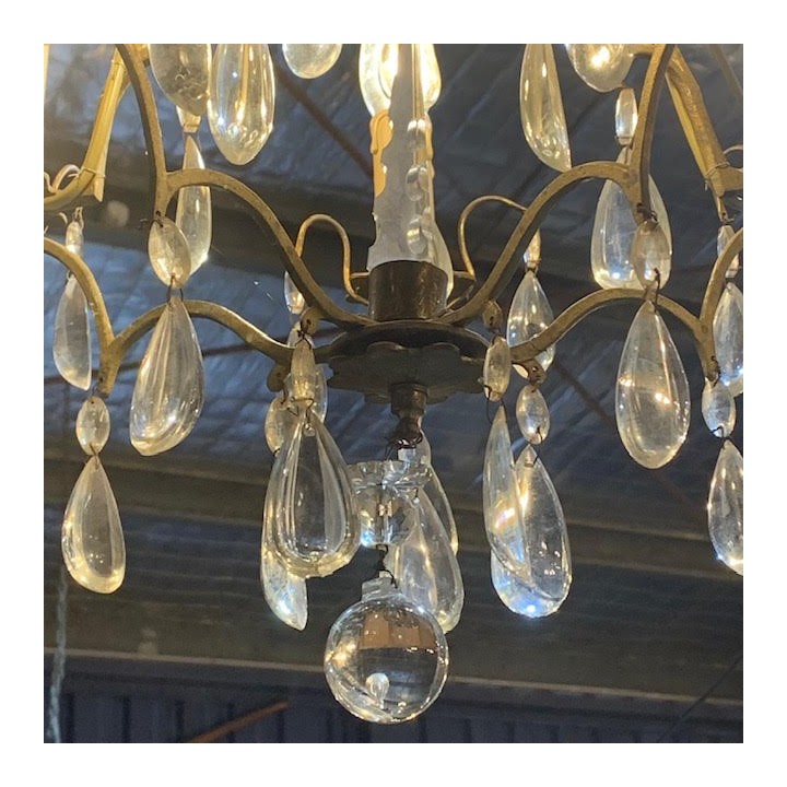 C19th French Crystal Chandelier