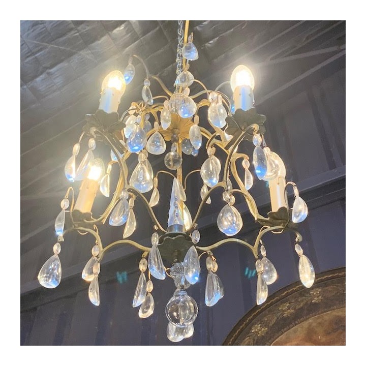 C19th French Crystal Chandelier