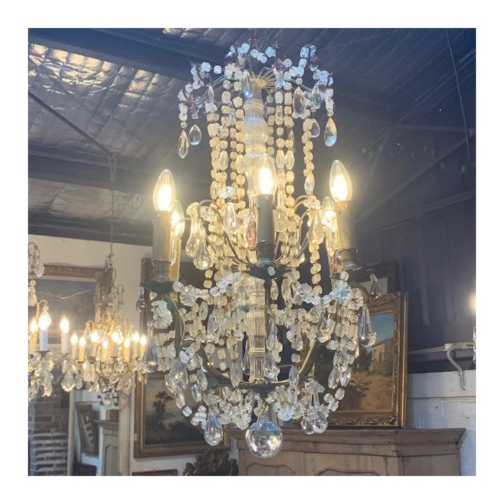 Napoleon III C19th French Crystal Chandelier