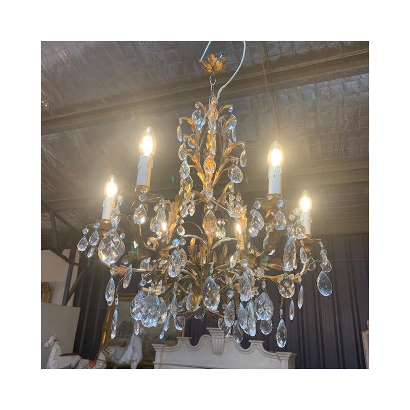SOLD French C1900 Crystal Chandelier