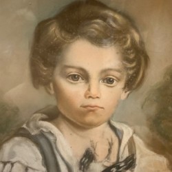 Portrait of a Child C1900 Water Colour