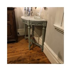C19th French Louis XVI Console Original Painted Finish