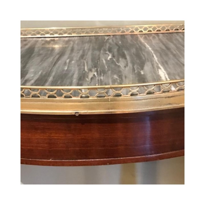 C18th Louis XVI Demi Lune Console