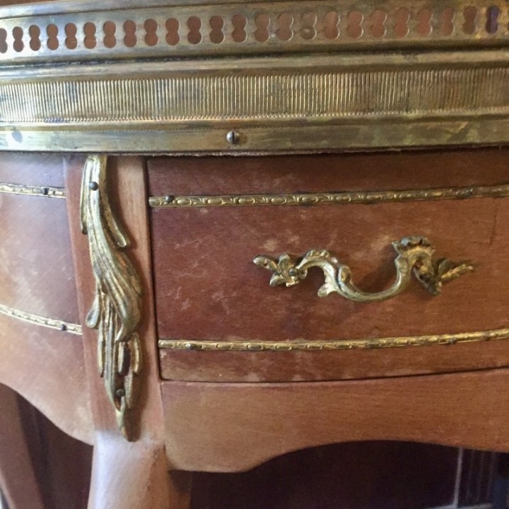 Antique Louis XV Style Marble Topped Console