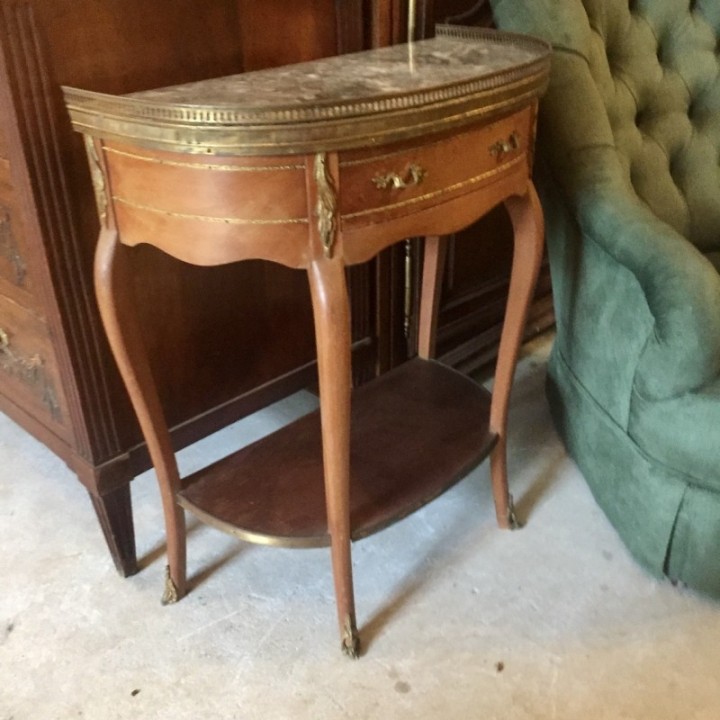 Antique Louis XV Style Marble Topped Console