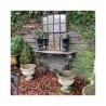 SOLD Console C1900-1920 French Cast Iron Marble Top